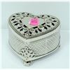 Image 1 : FILIGREE CRYSTAL HEART BOX