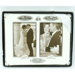 DOUBLE 4X6 TWIN PHOTO WEDDING/ HAPPY 25TH