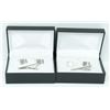 Image 1 : 2PK SILVER TEXTURED TIE BAR & CUFF LINK SETS