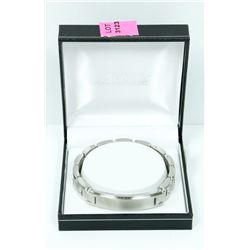 ST. STEEL TRIPLE DASH ID BRACELET