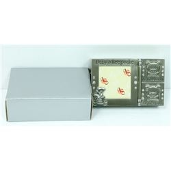 2PK TEDDY BEAR THEMED BABY KEEPSAKE BOXES