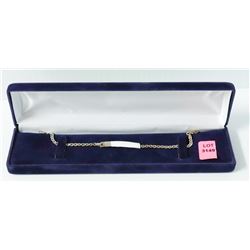 SMALL SILVER ID BRACELET