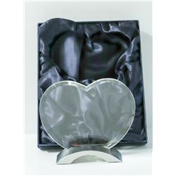 LARGE HEART  SHAPED OPTIC GLASS AWARD