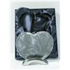 Image 1 : LARGE HEART  SHAPED OPTIC GLASS AWARD