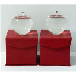 2PK OPTICAL GLASS PAPER WEIGHTS