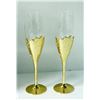 Image 1 : GOLDEN LEAF CHAMPAGNE FLUTE SET