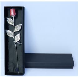 2PK  SILVER PLATED PINK ROSES