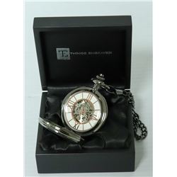 GUN METAL MECHANICAL MOVEMENT ROSE GOLD FACE