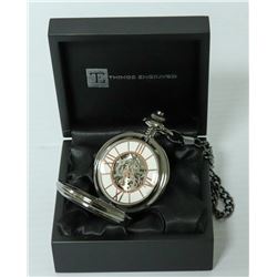 GUN METAL MECHANICAL MOVEMENT ROSE GOLD FACE