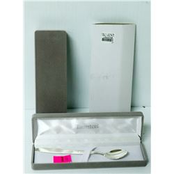 2PK SILVER LONG BABY FEEDING SPOON IN BOXES