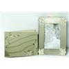 Image 1 : SILVER & PEARL THEMED PHOTO FRAME & ALBUM