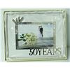 Image 1 : 6 X 4 "50 YEARS" WHITE PHOTO FRAME