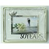 Image 1 : 6 X 4 "50 YEARS" WHITE PHOTO FRAME