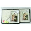 Image 1 : 2PK "WEDDING DAY" HEART  PHOTO FRAMES