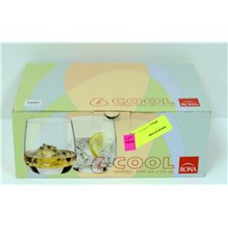 CASE OF 6 COOL 360ML WHISKEY GLASSES BY RONA