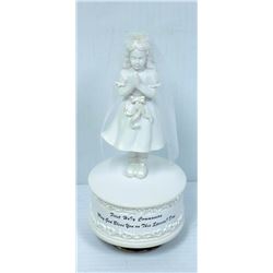 COMMUNION GIRL MUSICAL FIGURINE
