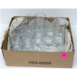 SMALL FLAT OF 4 OZ SHOT GLASSES