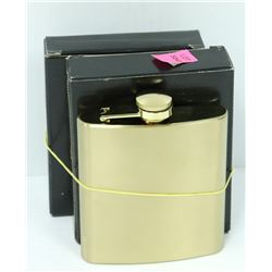 BUNDLE OF 3 GOLD 6 OZ FLASKS