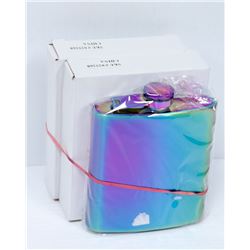 BUNDLE OF 3 RAINBOW 6 OZ FLASKS