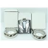 Image 1 : BUNDLE OF 3 ASSORTED FLASKS; TUXEDO & BRACELET