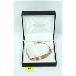 LADIES ROSE GOLD ID BRACELET
