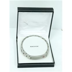 MATTE SILVER MEDICAL ID BRACELET