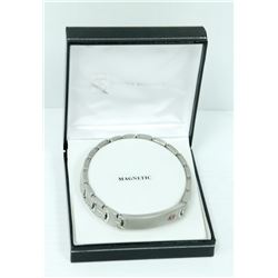 MATTE SILVER MEDICAL ID BRACELET