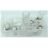 Image 1 : SMALL TOTE OF ASSORTED SHOT GLASSES