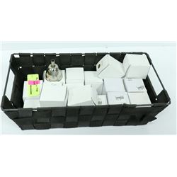 SMALL BASKET OF ST. STEEL DRINKING FUNNELS