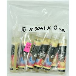 10PK OF 30ML ASSORTED 0 MG PEACH CHEESECAKE FLAVOR