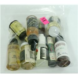 9PK OF ASSORTED ML/ MG & FLAVOR VAPE JUICE