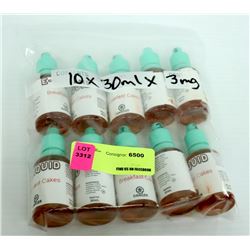 10PK OF 30ML ASSORTED 3MG BREAKFAST CAKES FLAVOR