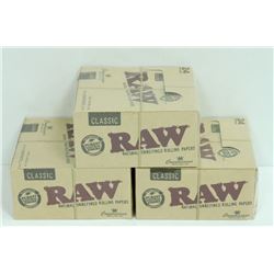 BUNDLE OF 3- 24PK RAW CLASSIC NATURAL  UNREFINED