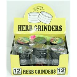 12PK OF METAL HERB GRINDERS