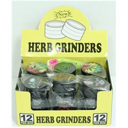 12PK OF METAL HERB GRINDERS