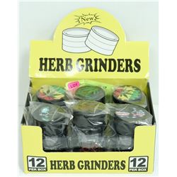12PK OF METAL HERB GRINDERS
