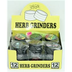 12PK OF METAL HERB GRINDERS