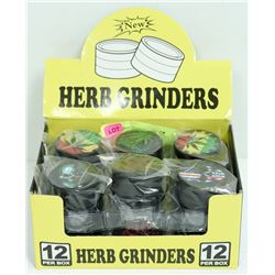 12PK OF METAL HERB GRINDERS