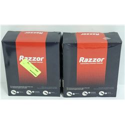 2 BOXES OF RAZZOR DISPOSABLE STRAIGHT RAZORS