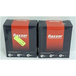 2 BOXES OF RAZZOR DISPOSABLE STRAIGHT RAZORS