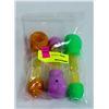 Image 1 : 3PK OF ASSORTED COLOR SILICONE & GLASS PIPES