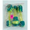 Image 1 : 3PK OF ASSORTED COLOR SILICONE & GLASS PIPES