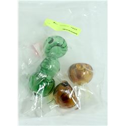 BUNDLE OF 5 GREEN/ BROWN BONG BOWL REPLACEMENT