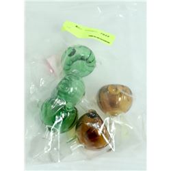 BUNDLE OF 5 GREEN/ BROWN BONG BOWL REPLACEMENT