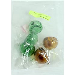 BUNDLE OF 5 GREEN/ BROWN BONG BOWL REPLACEMENT