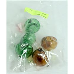 BUNDLE OF 5 GREEN/ BROWN BONG BOWL REPLACEMENT