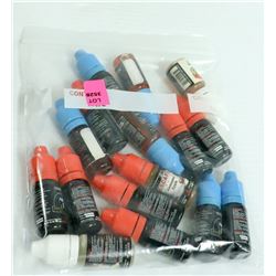 16PK OF ASSORTED ML/ MG& FLAVORED VAPE JUICE