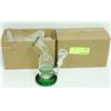 Image 1 : 2PK SMALL GREEN GLASS BONGS *MUST BE 18+ TO BID*