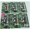 Image 1 : 6PK OF ASSORTED SMALL METAL PIPES W/ SCREENS