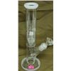 Image 1 : CLEAR/ WHITE GLASS 12" WATER BONG